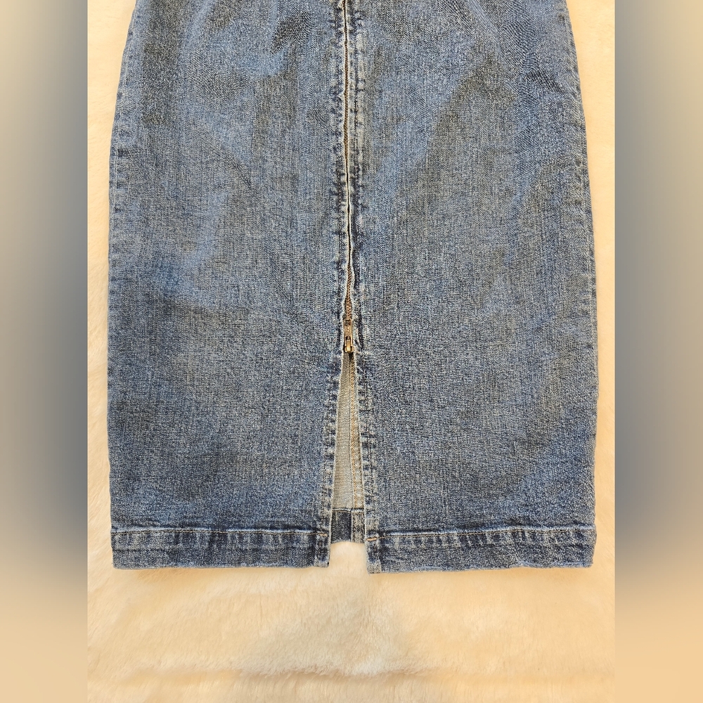 Rebecca Taylor La Vie High Waist Denim Pencil Skirt Size 29 - Picture 9 of 11